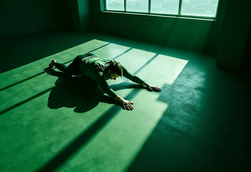 Morning light in a minimalist movement space